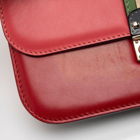 Valentino Calfskin Glam Lock Medium Shoulder Bag - Picture 11 of 16